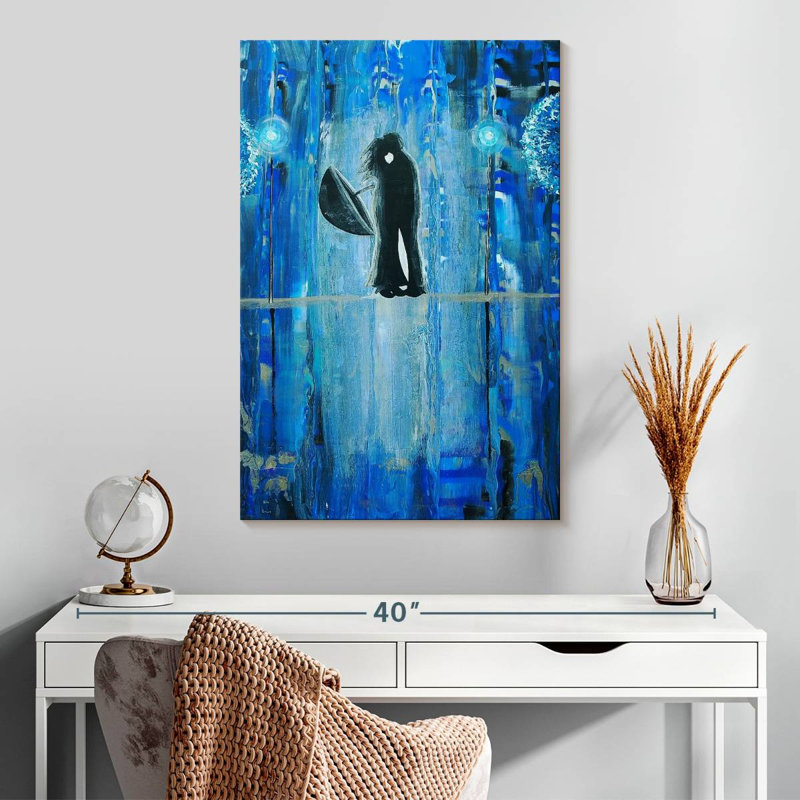 Kelan Sapphire Rain Romance, 30" H x 20" W