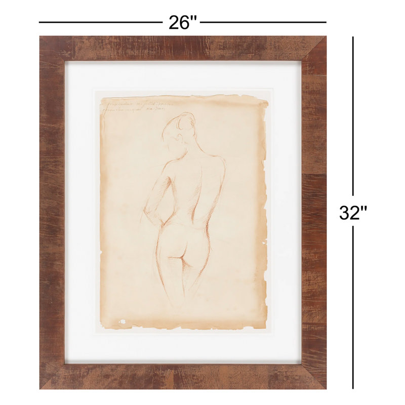 « antique figure study ii », impression encadrée