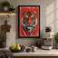 Tiger's Gaze Modern - Wrapped Canvas-1766782561-1766782587