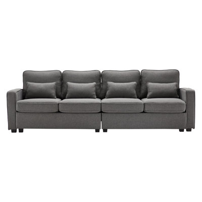 Bobi 4 Seater Linen Sofa & Chaise