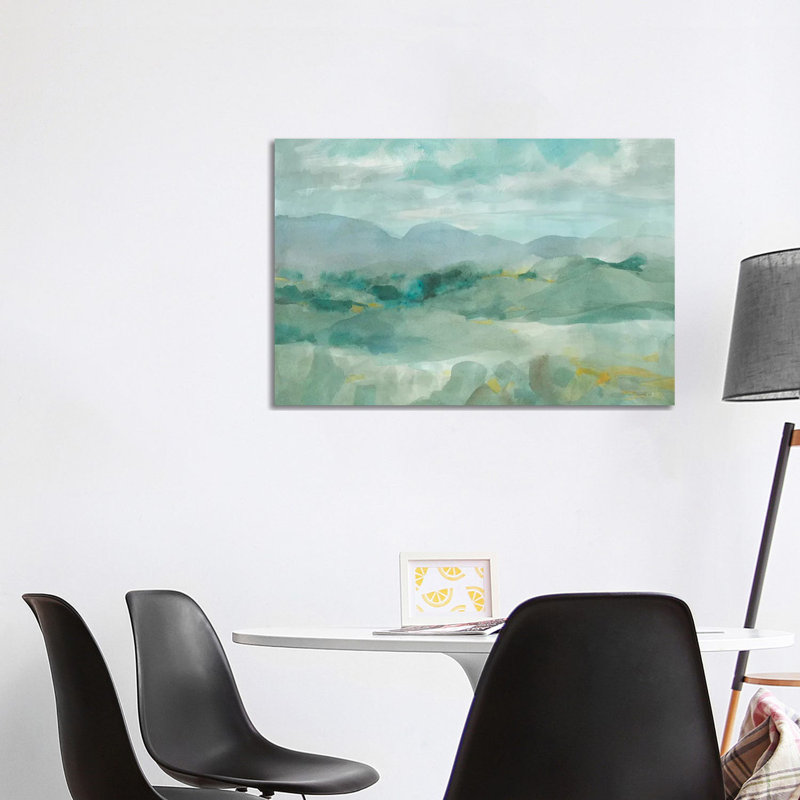 Green Mountain View by Danhui Nai - Wrapped Canvas Painting, 101.6 cm H x 66.04 cm W x 3.175 cm D