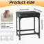 Ensemble de 2 tabourets de coiffeuse, tabouret de maquillage, tabouret de coiffeuse en similicuir, tabouret de pieds moderne pour maquillage, salon, chambre à coucher et vestibule, tabourets de bar