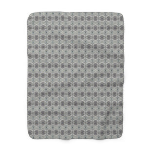 Sherpa Fleece Throw - Flutes pattern