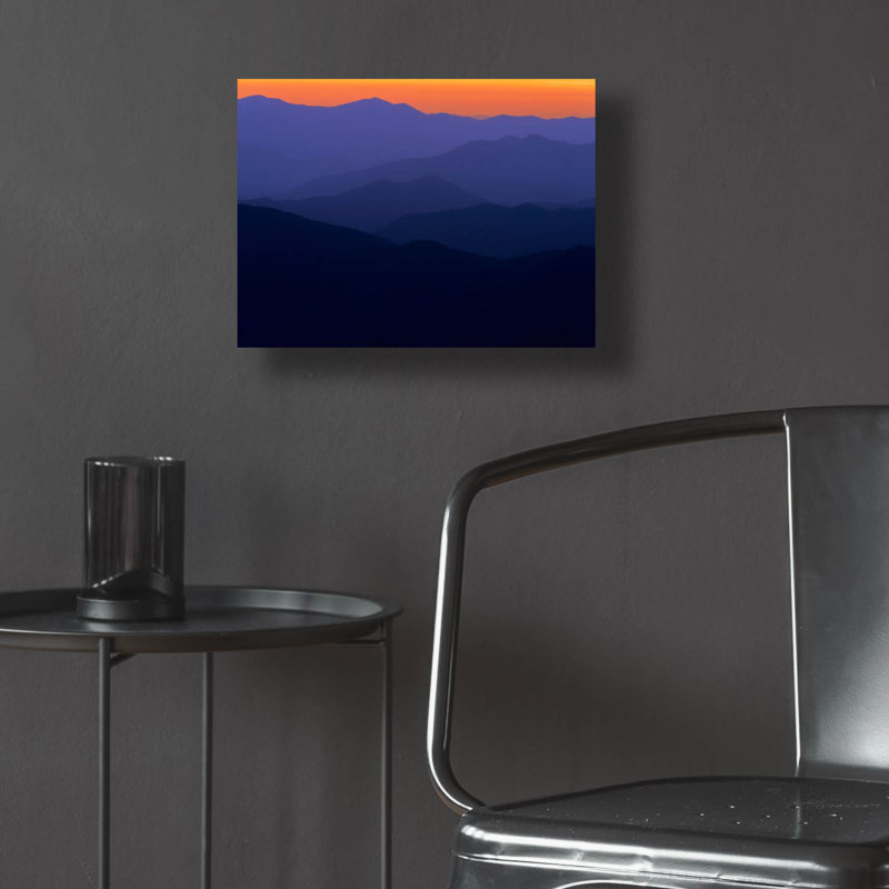 «Appalachian Hues Ii» par Rick Berk, art mural en verre acrylique, H 12 po x l 16 po x P 0,13 po
