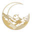 Lune paysage minimaliste moderne abstrait sculpture murale décoration suspendue décoration murale en métal-124838989-124838986