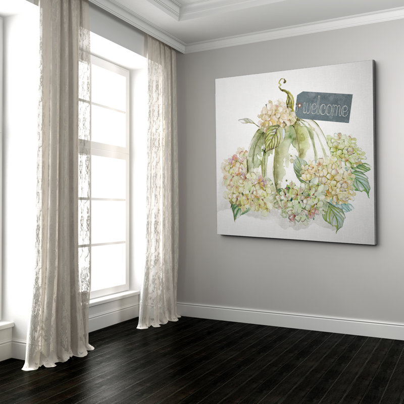 « end of summer welcome », impression sur toile, H 16 po x l 16 po x P 1,5 po, Toile tendue