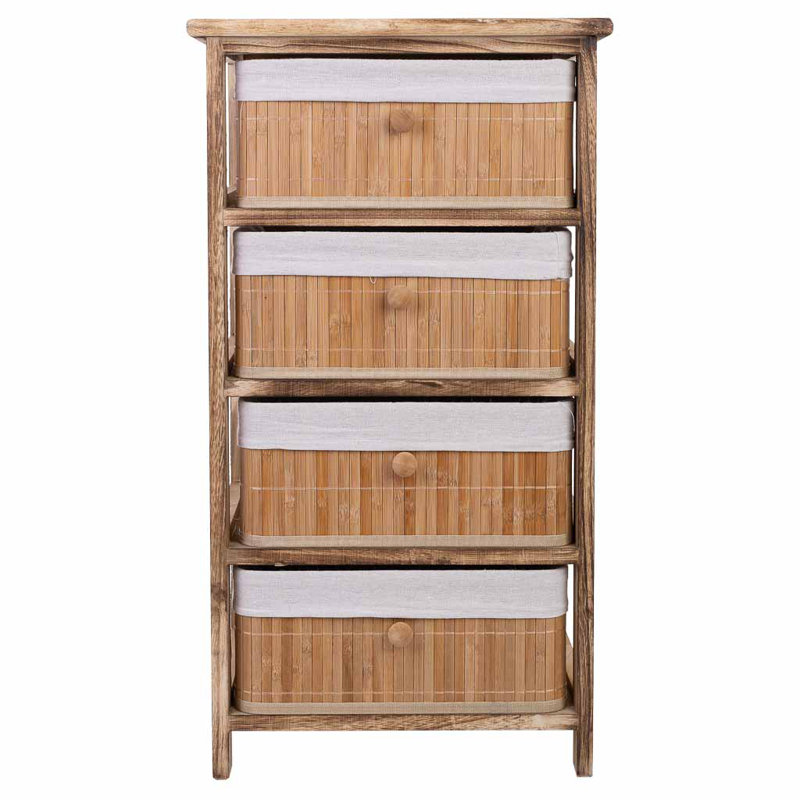 Susana 40cm W 4 - Drawer Chest of Drawers, Brown