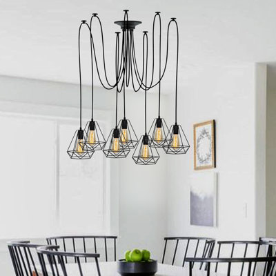 Pondview 7 - Light Black Cluster Pendant