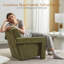 Fauteuil d'appoint rembourré en chenille Castillon Modern-991457351