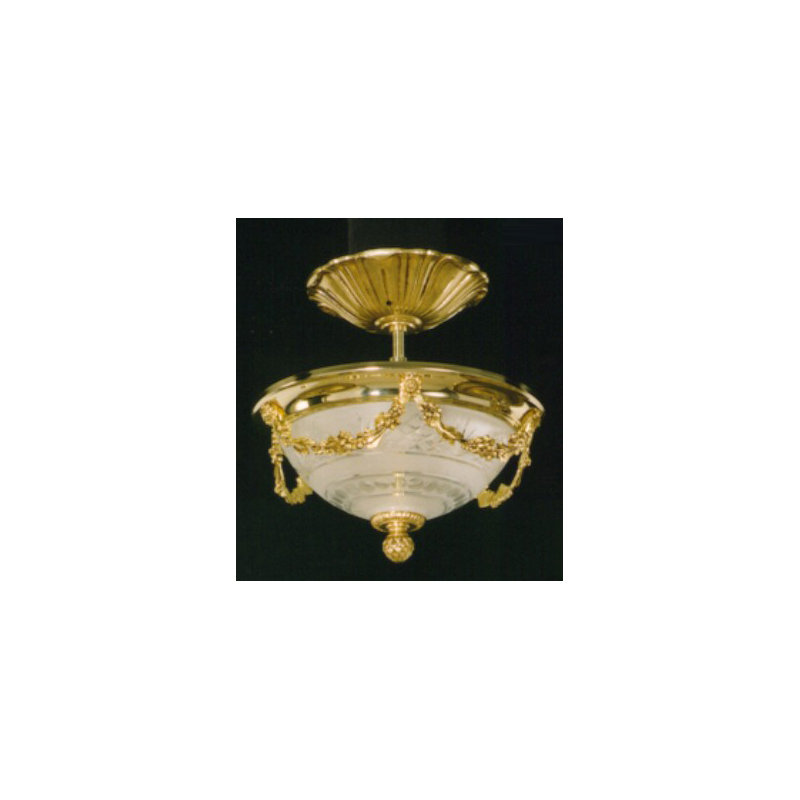 Bernardi Glass Semi Flush Mount