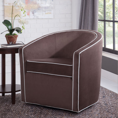 Lengby 29.75Cm Wide Swivel Barrel Chair