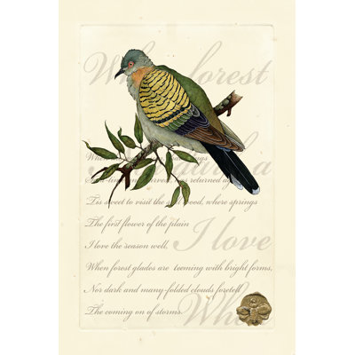 Romantic Dove I - Wrapped Canvas Art Prints