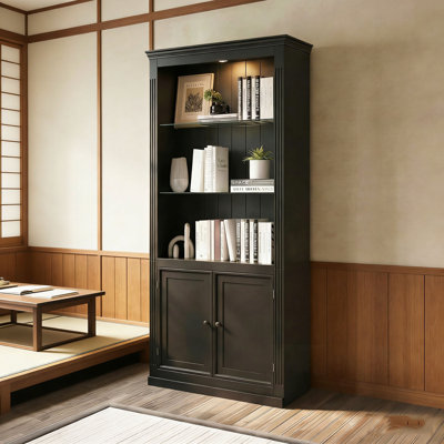 Yetta with Adjustable Glass Shelves and double doors