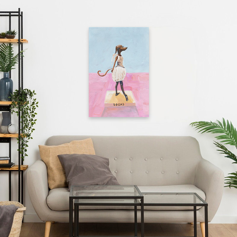 Dogas - animaux, fantaisie urbaine, surréalisme, chiens, H 24 po x l 16 po