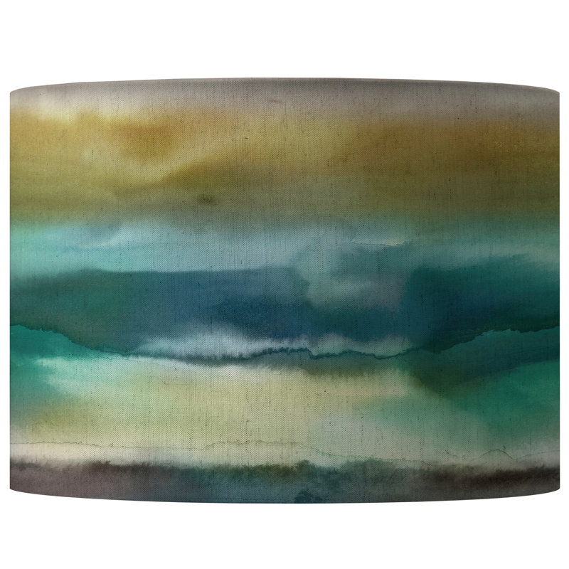 Fjord Cotton Cone Lamp Shade, 21cm H x 30cm W x 30cm D, Green