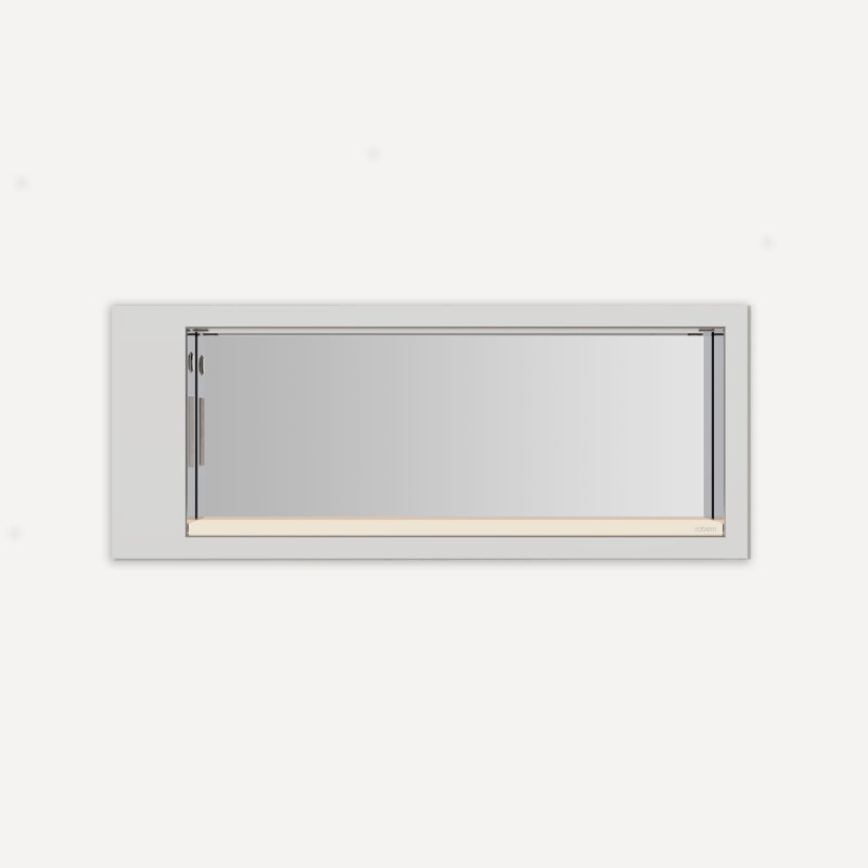 Niche lumineuse COV, Chrome, Éclairage intérieur et prise de courant avec USB