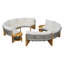 Ensemble de conversation pour 6 personnes avec coussins et table basse
