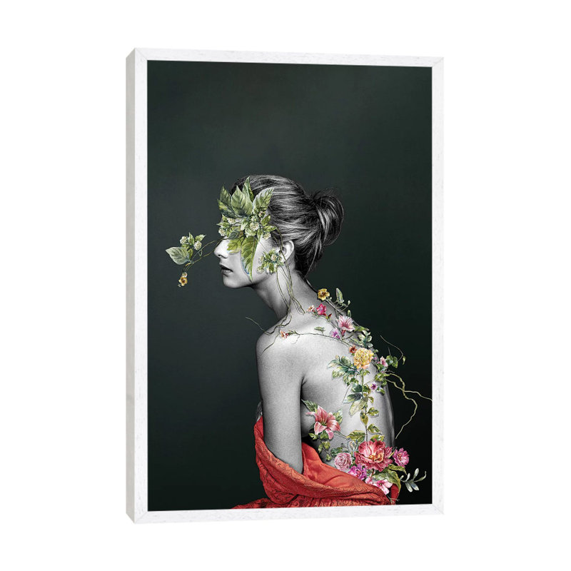 Greek Passion - Print on Canvas, White Framed, 101.6cm H x 66.04cm W x 3.81cm D