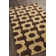Vasques Authentic Hand-Tufted Handmade Brown & Tan High-Low Geometric Wool Indoor Area Rug