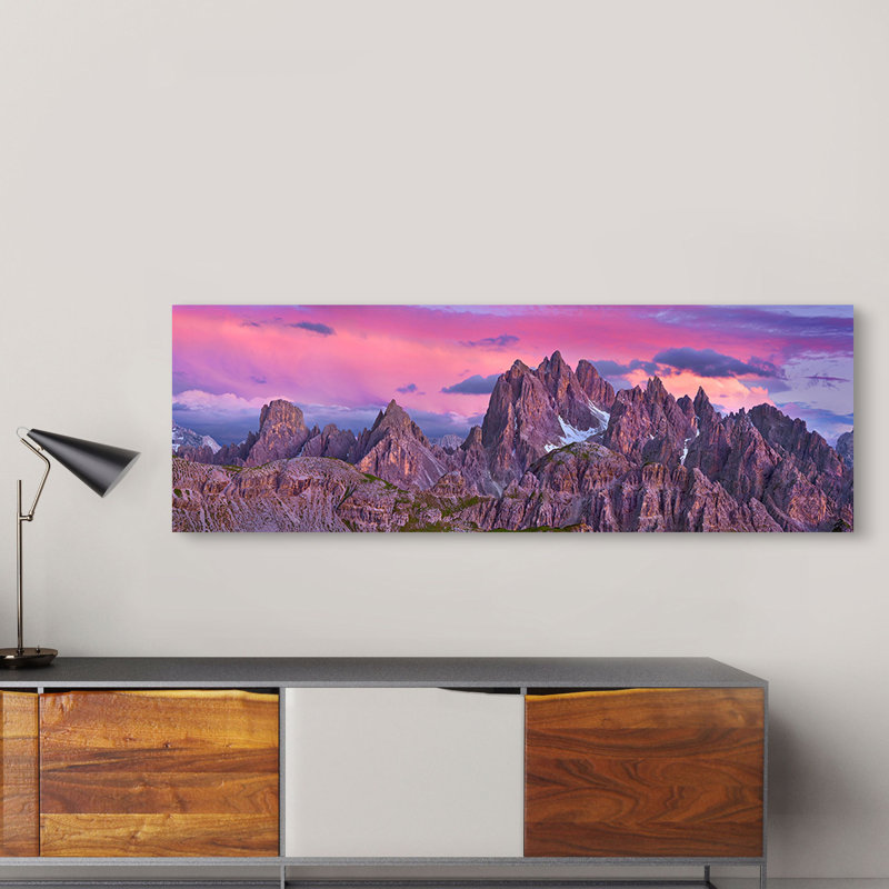 Cadini Di Misurina, Dolomites by Frank Krahmer - No Frame Print on Canvas, 40cm H x 120cm W x 4cm D