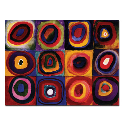 " Karbstudie Quadrate " by Wassily Kandinsky