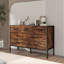 Commode en bois avec 7 tiroirs, rangement pour vêtements, armoire de rangement-1692999247