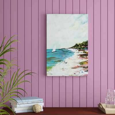 Beach Surf I by Karen Fields - Painting Print