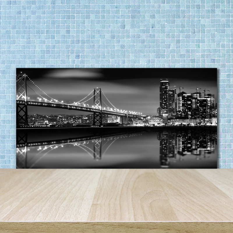 50cm W x 100cm L Glass Peel and Stick Panel