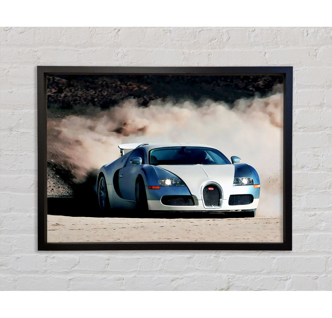 Bugatti Veyron Drive - Einzelbildrahmen Kunstdrucke auf Leinwand