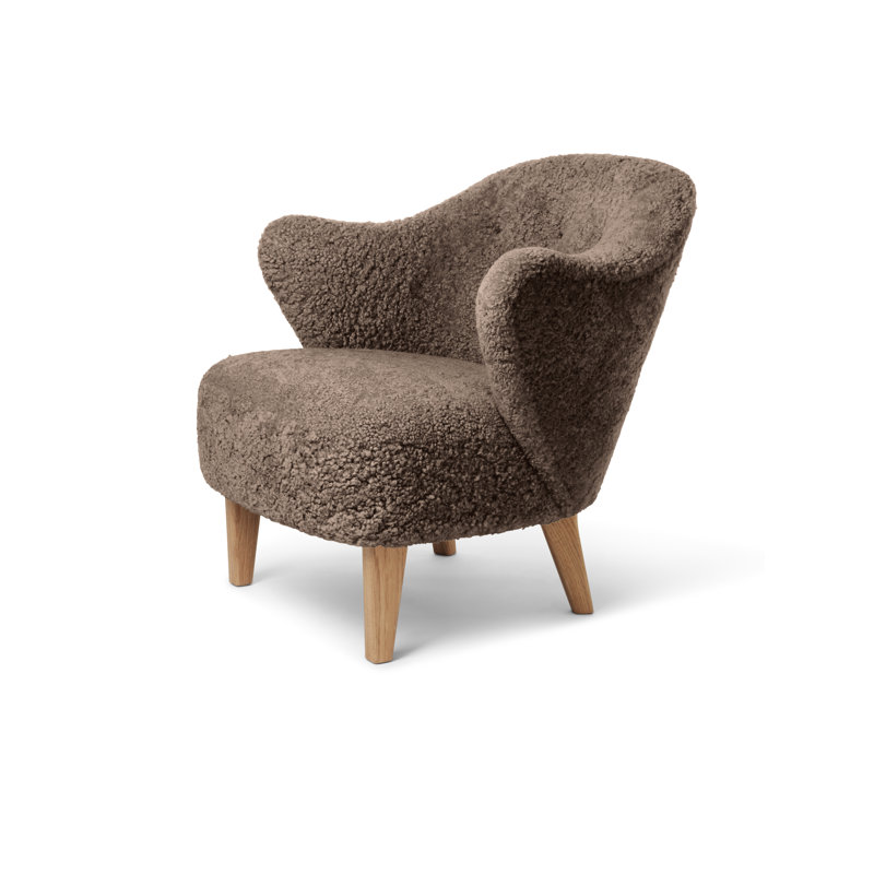 Brasilia Armchair, Natural Oak, Sheepskin Sahara