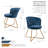 18.91'' H Velvet Upholstered Armchair-972441174-982052945