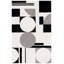 Rodeo Drive Geometric Handmade Tufted Wool Area Rug in Gray/Black-1936442327