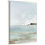 «Tranquil Seascape Distant Horizon II» par Hazel J, reproduction d'art sur toile encadrée