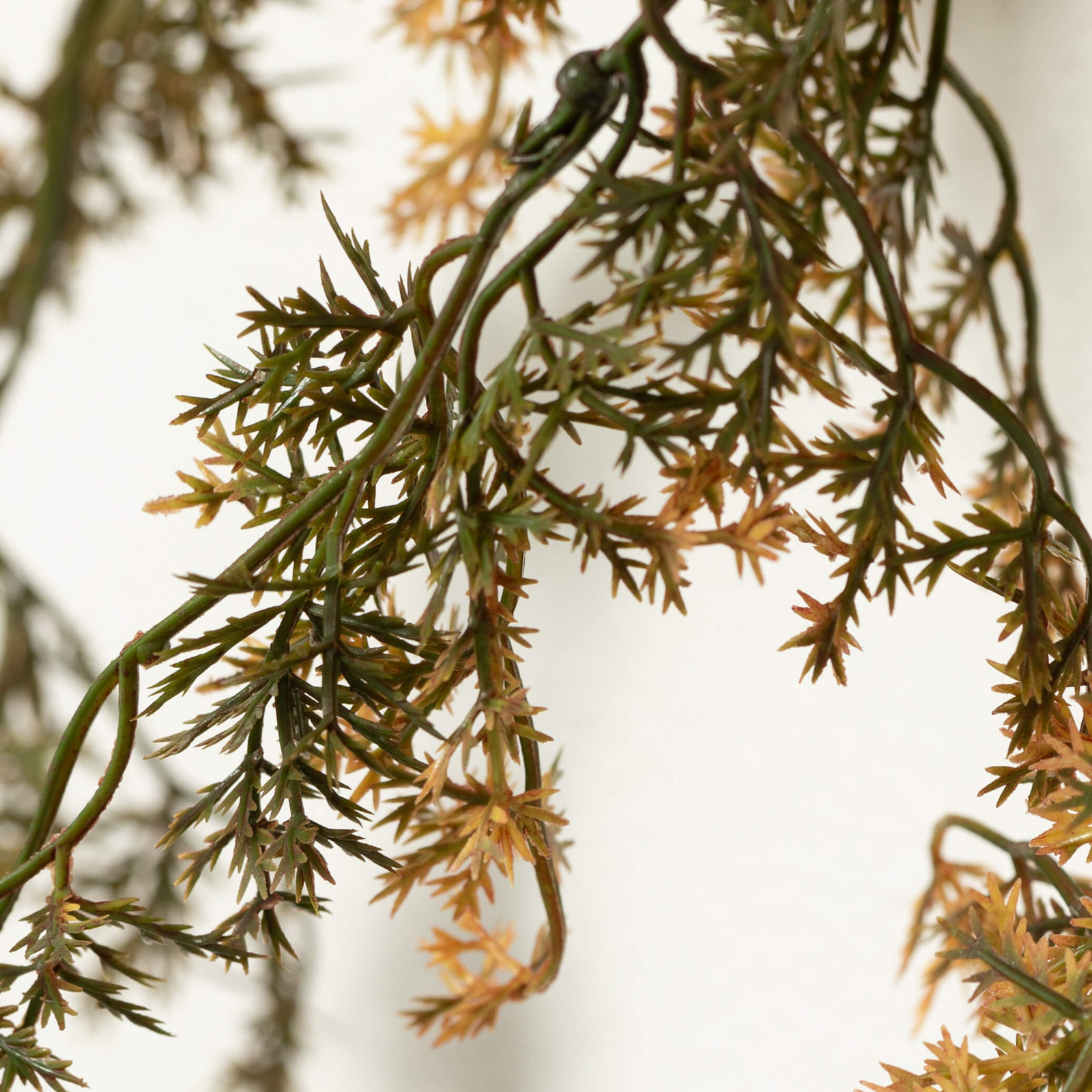 2" Artificial Golden Weeping Cypress Garland, Green-Gold