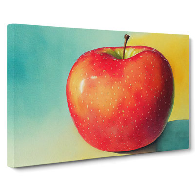XXX-H1022-WF-7840X Single Apple Fruit Vol.1 - Wrapped Canvas Print