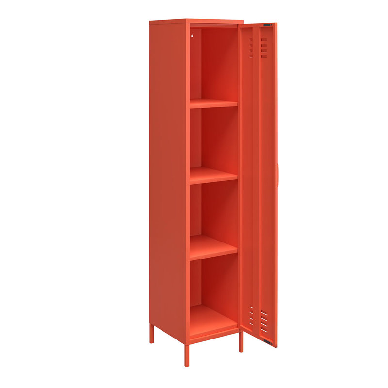 Rangement simple à 1 porte Cache, Orange