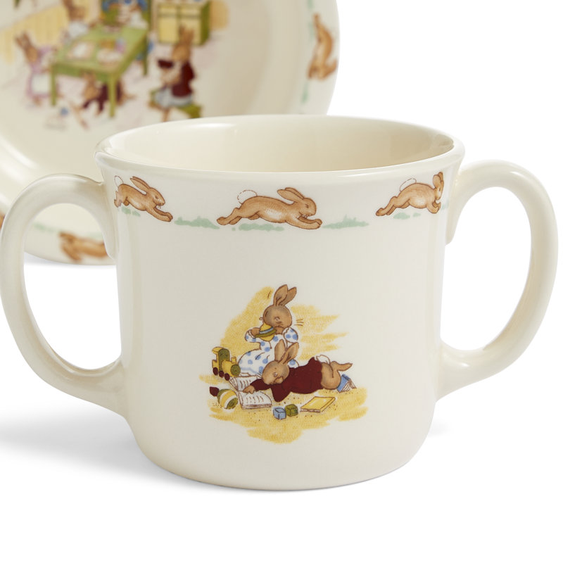 Bunnykins Nurseryware Baby Bowl and Handle Mug
