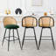 361° Swivel Upholstered Rattan Counter Height Bar Stool-1493172910-1521301506-1507232249