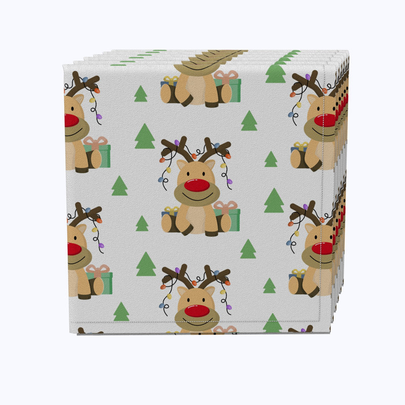 Edouardos 100% Cotton No Pattern Square Napkin