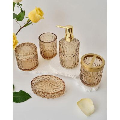 Ensemble d'accessoires de meuble-lavabo 5 pièces Luxurious