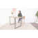 Bhagirath Set of 4 Rattan 27" Upholstered Boucle Full Back Arm Counter Stool