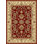 Peotone Oriental Area Rug in Burgundy/White