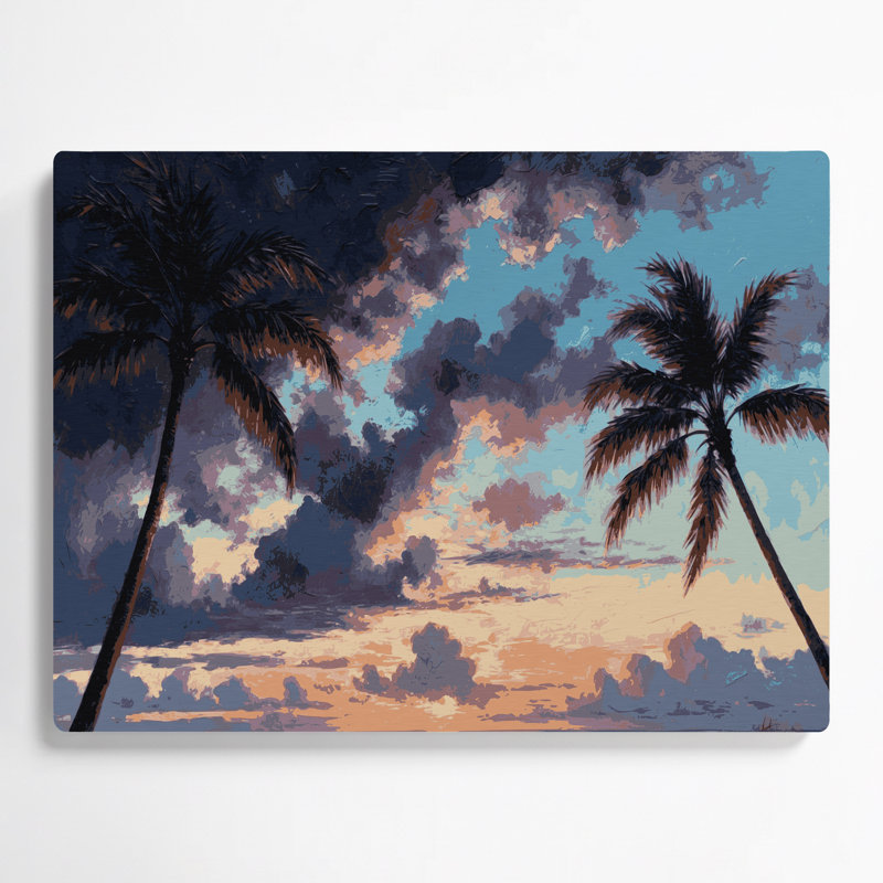 «Hawaiian Evening Sky», art mural en métal mauve