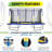Machrus Upper Bounce 9' X 15' Gymnastics Style, Rectangular Trampoline Set-220145082