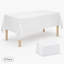 Nappe jetable blanche en plastique écologique 54 po x 108 po, imperméable pour table rectangulaire (paquet de 10)