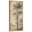 «Brown Tone Tree Landscape Art Extra Large», reproduction d'art sur toile encadrée-120238121-120238124