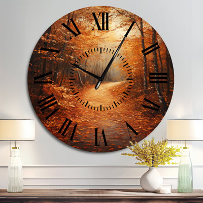 Horloge murale d'automne