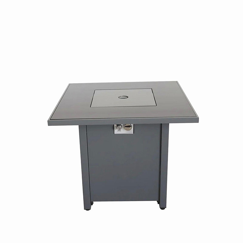 Covered Steel Outdoor Fire Pit Table