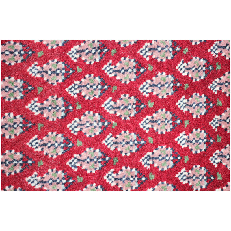 Damask Area Rug in Cream, Round 6'