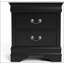 Table de chevet de style transitionnel avec étui anti-poussière, tiroirs à queue d'aronde anglaise et pieds de support pour un rangement élégant-1136785161